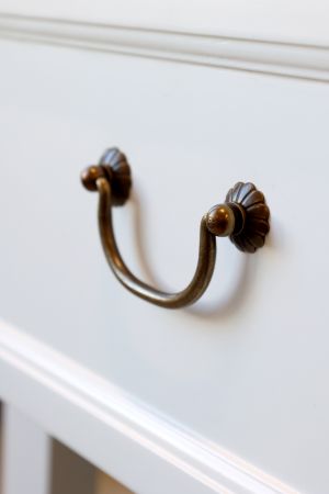 Marseille Anretterbord m. 2 skuffer, hvid