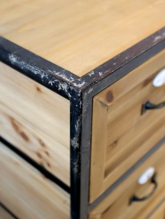 Kommode m. 16 skuffer, natur