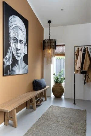 Bænk i genbrugstræ, fåes i 2 længder 180/240 cm