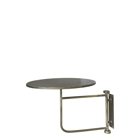 Bord til væg, antique messing, 2 stk