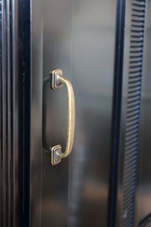 Marseille Reol m. 4 hylder og 2 låger, sort