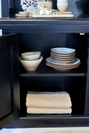 Marseille Reol m. 4 hylder og 2 låger, sort