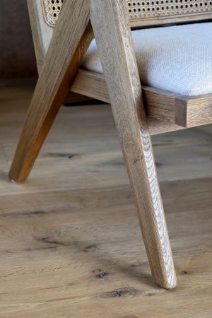 Loungestol m. stofsæde og fletryg, natur