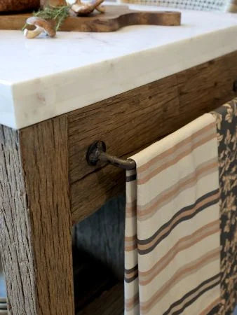 Grimaud Anretterbord m. marmorplade, natur