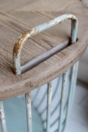 Sofabord m. trælåg sæt af 2, opal