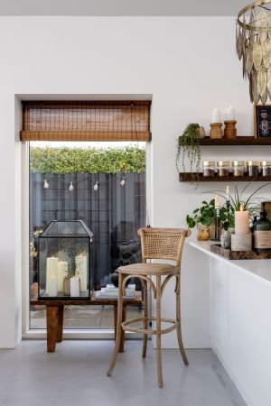 Smuk barstol med fransk flet, 2 højder