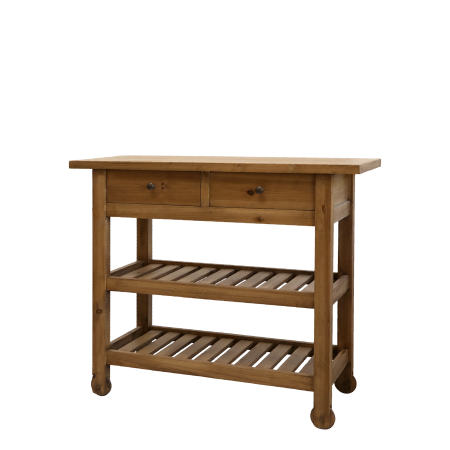 Anretterbord m. hjul, natur
