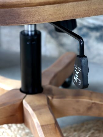 Gl. fransk Kontorstol m. flet, natur