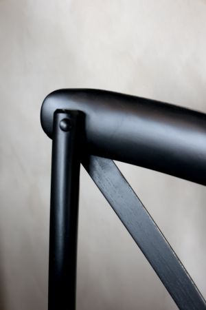 Fransk Spisebordsstol m. fletsæde, antique sort, 2 stk