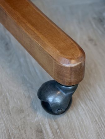 Fransk Kontorstol m. fletsæde & ryg, natur