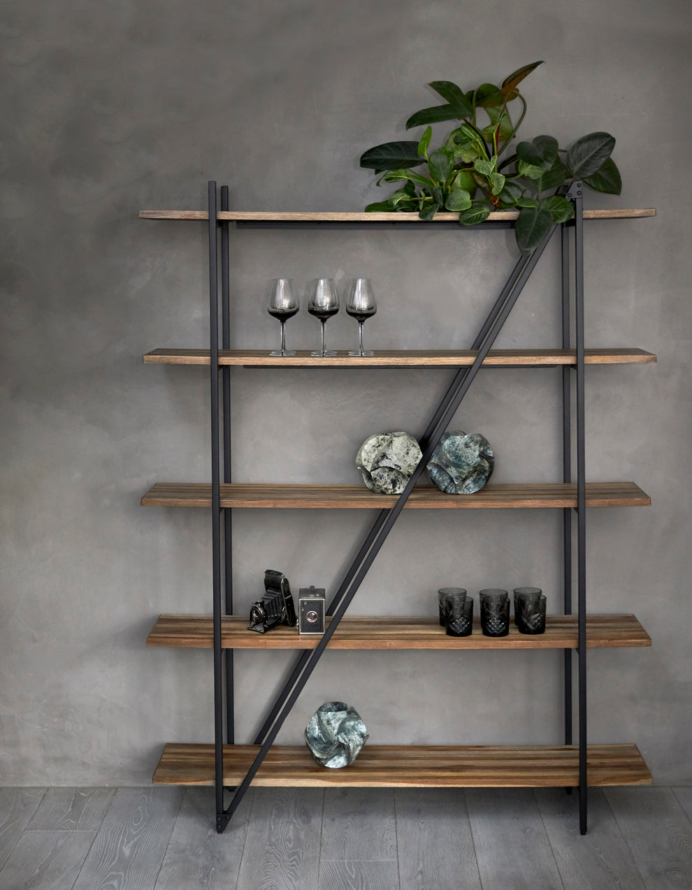 Høj Reol Genanvendt Teaktræ