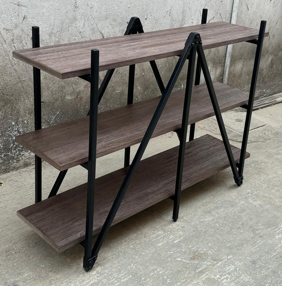 Reol af Genanvendt Teaktræ, brun