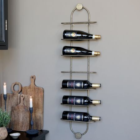 Vinholder til væg, messing