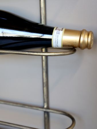 Vinholder til væg, messing