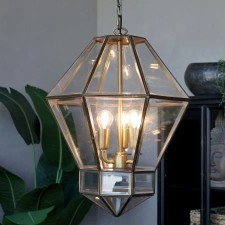 Lysekrone, antique messing