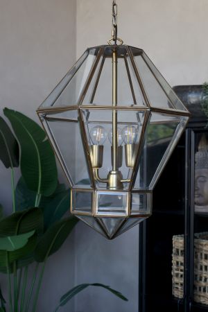 Lysekrone, antique messing