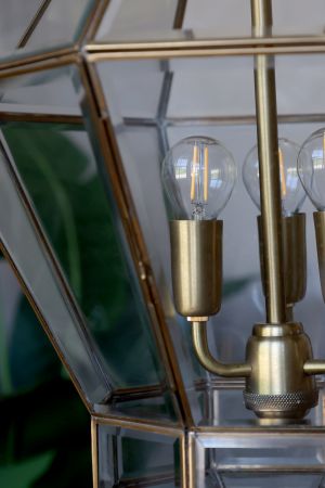 Lysekrone, antique messing