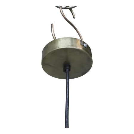 Lampe i rattanflet, natur.