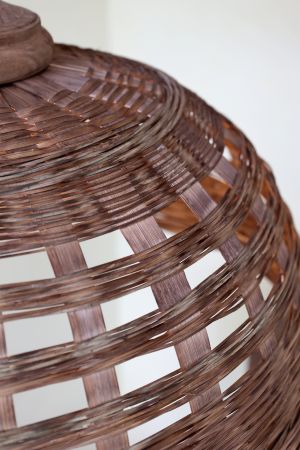 Lampe i rattanflet, natur