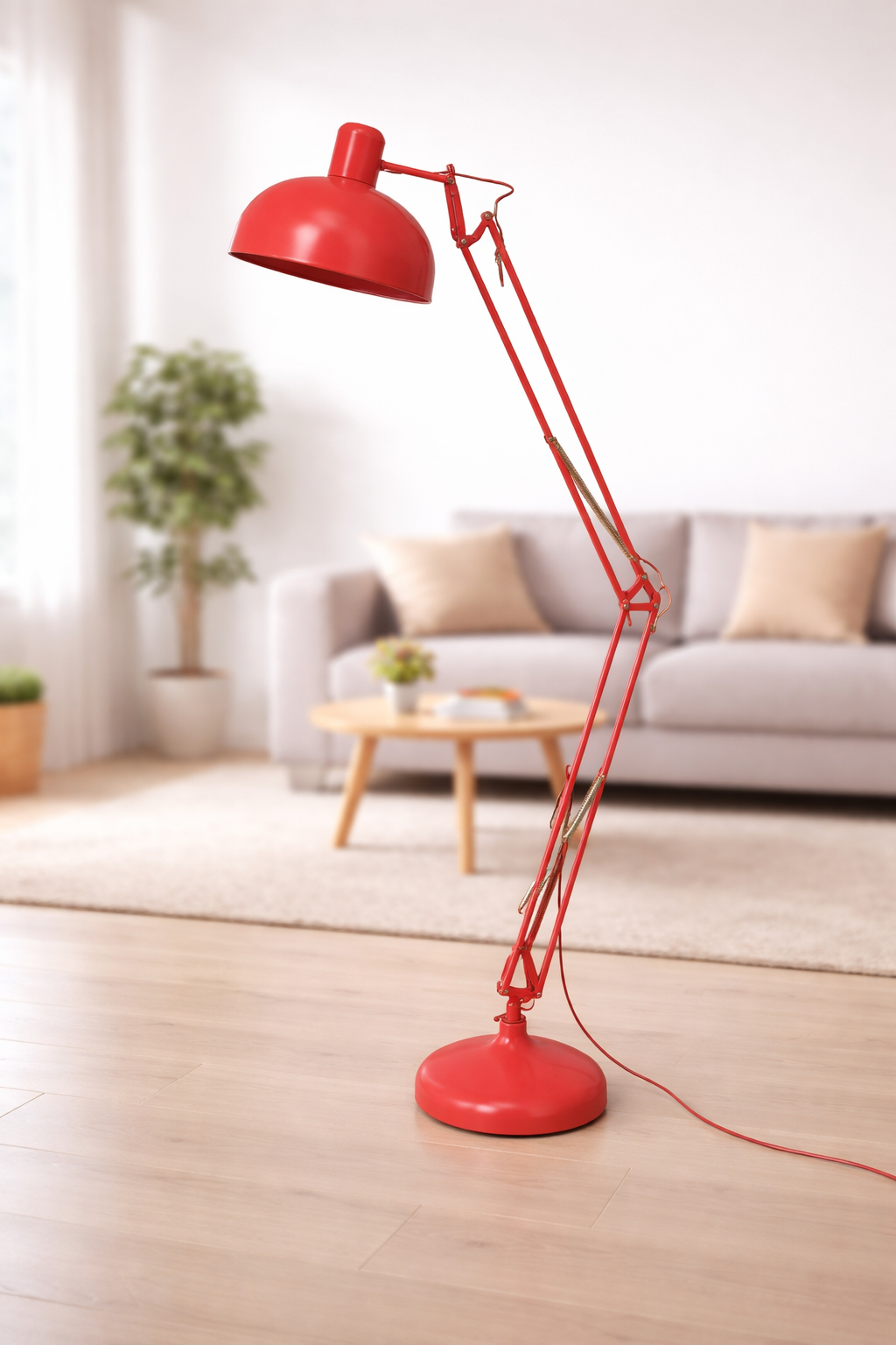 Gulvlampe, The Red Cartel Lampadiare XXL, rød