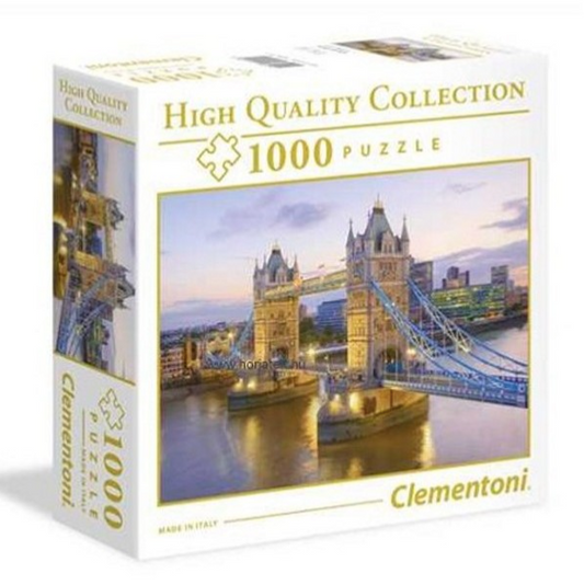 Clementoni puslespil, 1000 br. Tower bridge, High Quality collection