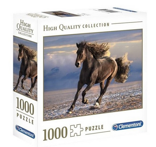 Clementoni puslespil, 1000 br. Free horse, High Quality collection