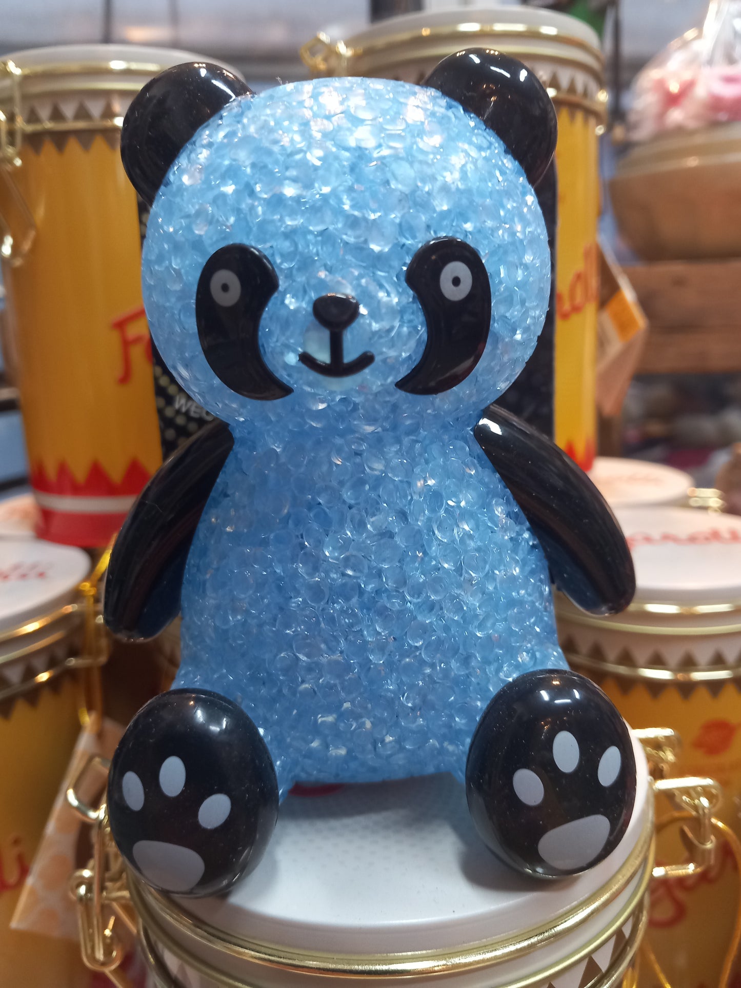 Vågelampe, panda, blå