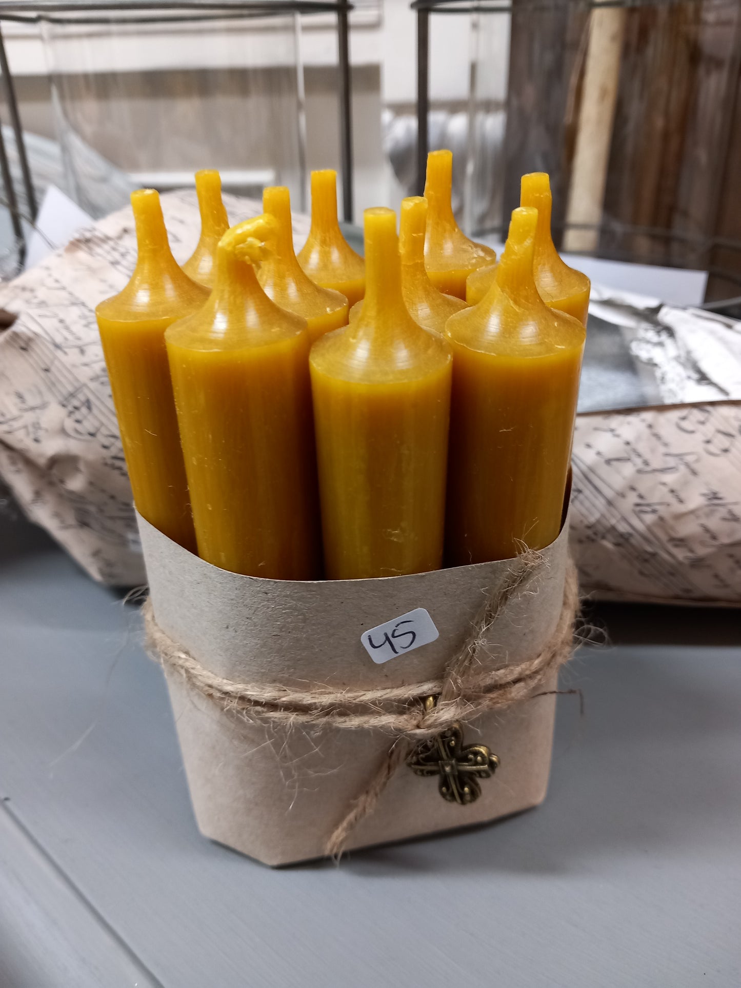 Bedelys, 10 stk. sennep